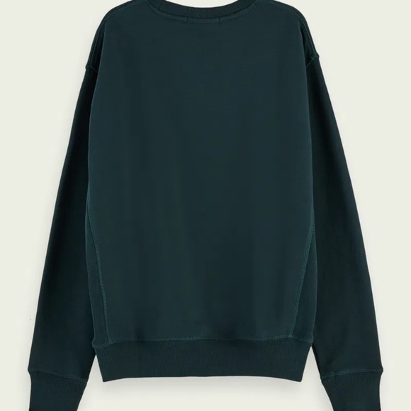 Scotch & Soda Dark Green Long Sleeve Cotton Artwork Sweatshirt Size Small - Picture 6 of 9
